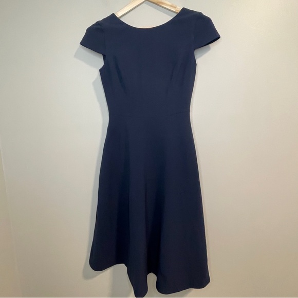 Dress the Population Women's Livia Midi High Dress Peacock Blue Sz S - Picture 4 of 10